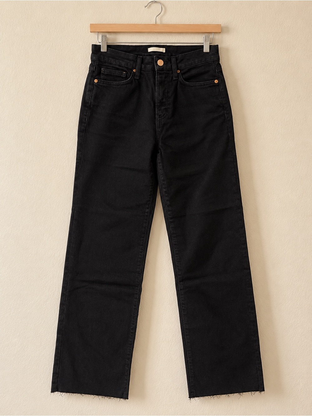 LC Lauren Conrad Black Straight-Leg Women's Jeans